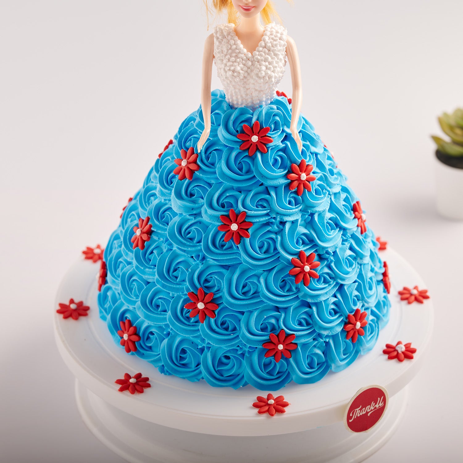 Barbie Floral Cake