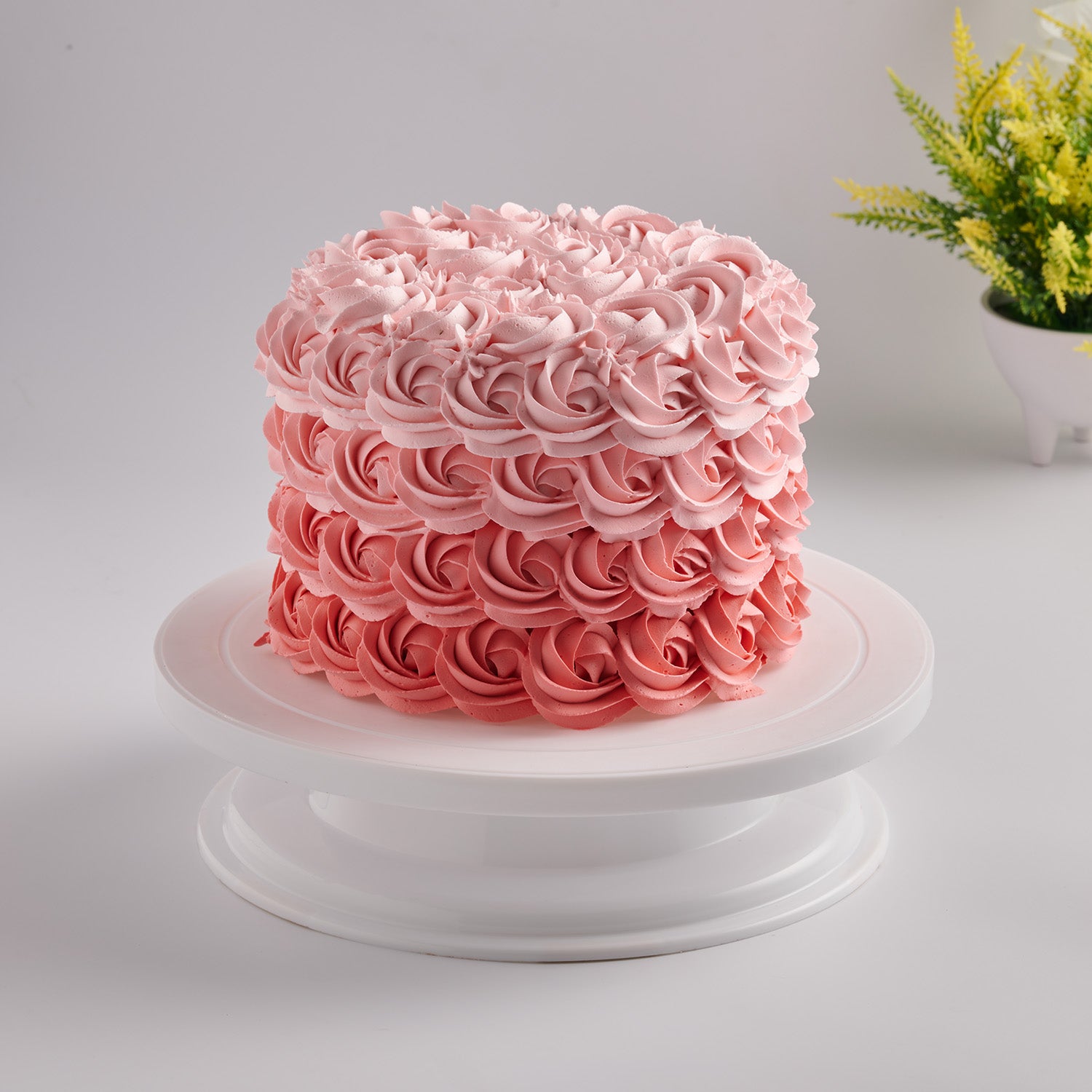 Rose Swirl Cake | Geeky Cakes